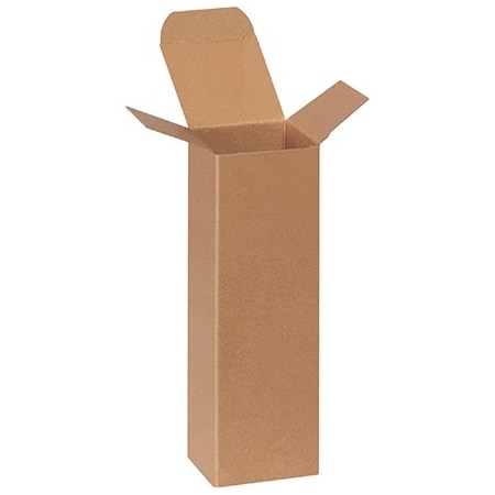 Bsc Preferred 2-1/2 x 2-1/2 x 8'' Kraft Reverse Tuck Folding Cartons, 250PK BUY00020105